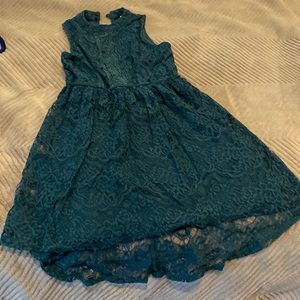 Exhilaration green lace dress for girls